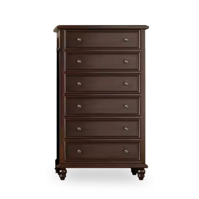 Armoire d'appoint en bois massif de couleur noyer noir