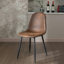 47cm H Upholstered Dining Chair in Brown