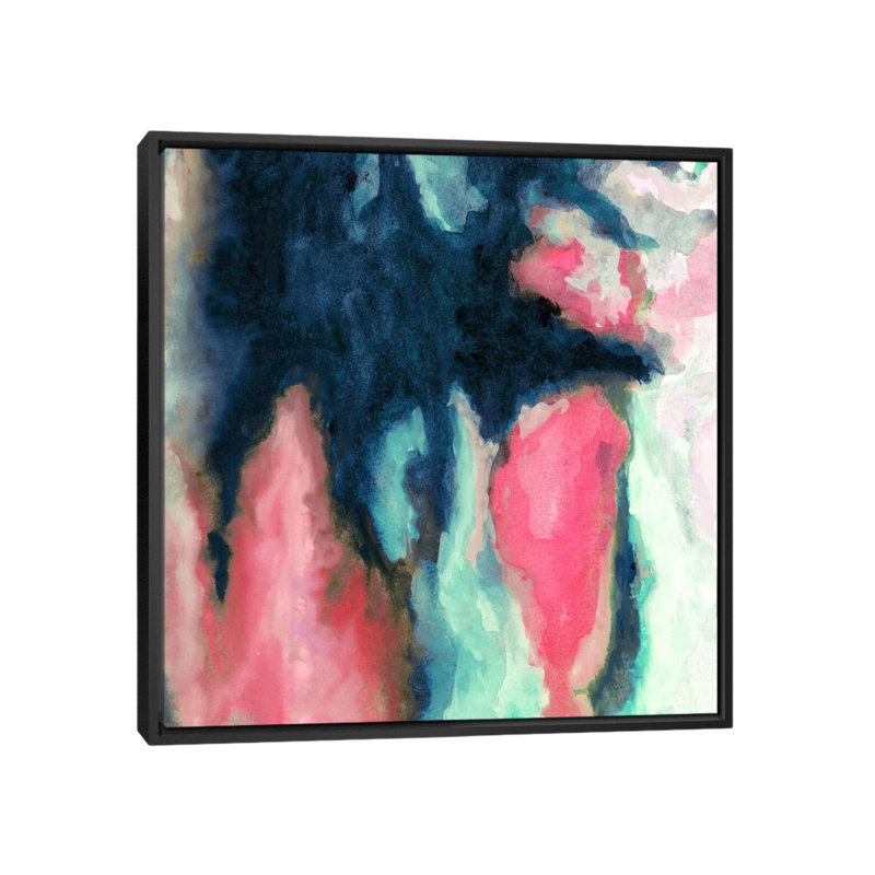 « sun shadow », impression sur toile, H 18 po x l 18 po x P 1,5 po, Toile avec cadre noir, Pas de tapis