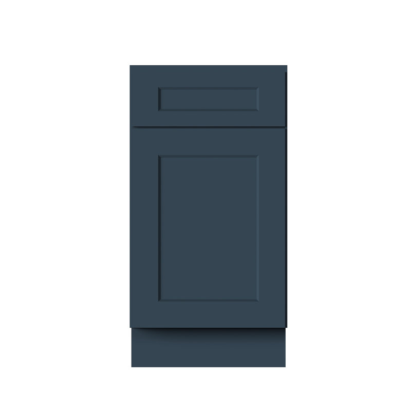 CASAINC Kitchen Cabinet Base Cabinet, Navy Blue, 18"