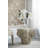 15” Clear Glass Pedestal Vase with Ornate Design, Crystal-Inspired Home Accent for Mantel, Tabletop, or Centerpiece Display-156567831
