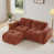 Velours rouge-brun