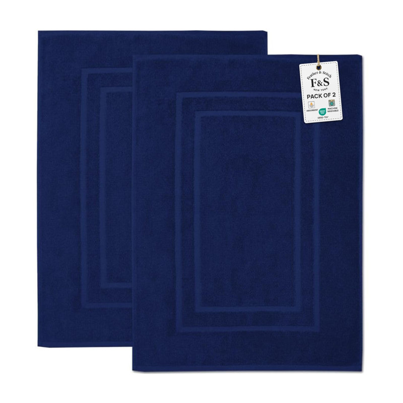  Tapis de bain 100% coton 850 g / m² super doux, très absorbant et à séchage rapide - pas un tapis de salle de bain