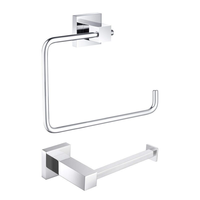 2 - Piece Bathroom Hardware Set, Chrome