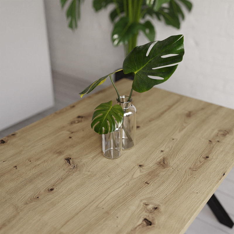 Tirrell Rectangular Restaurant Table, Artisan Oak, 76cm H x 125cm L x 80cm W