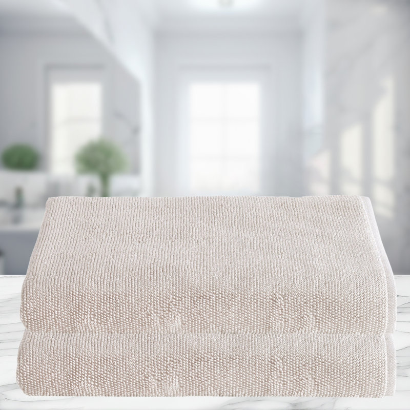 LERINS Turkish Cotton Bath Sheet, Cream