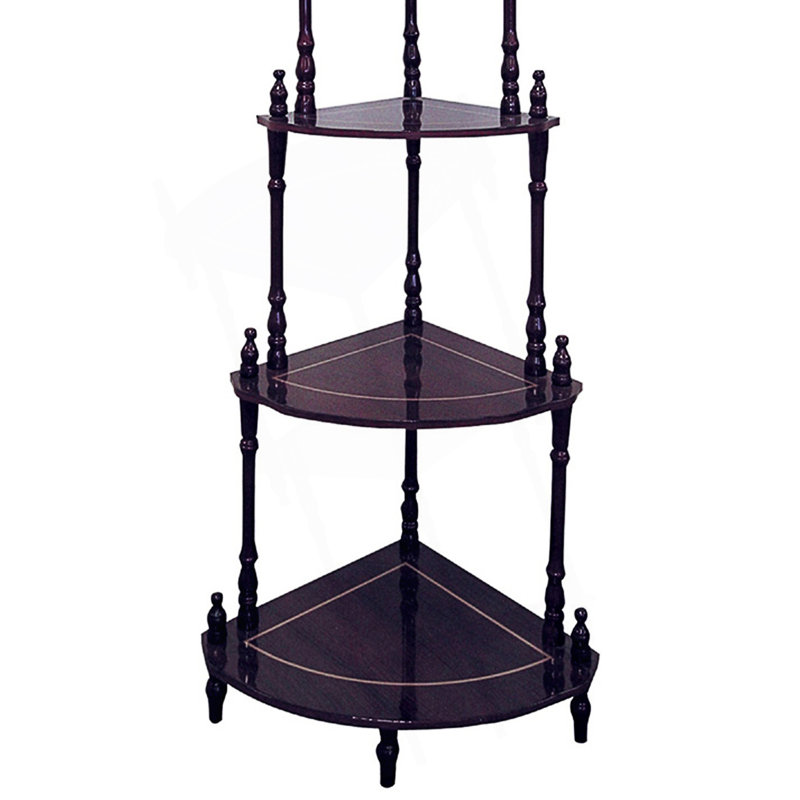 4-Tier Standing Corner Shelf