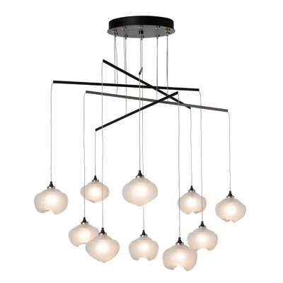 Luminaire suspendu mobile 10 lumières Ume - hauteur totale