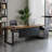 Tan+Black Rectangular Solid Wood+Iron desks-108304537-108304539