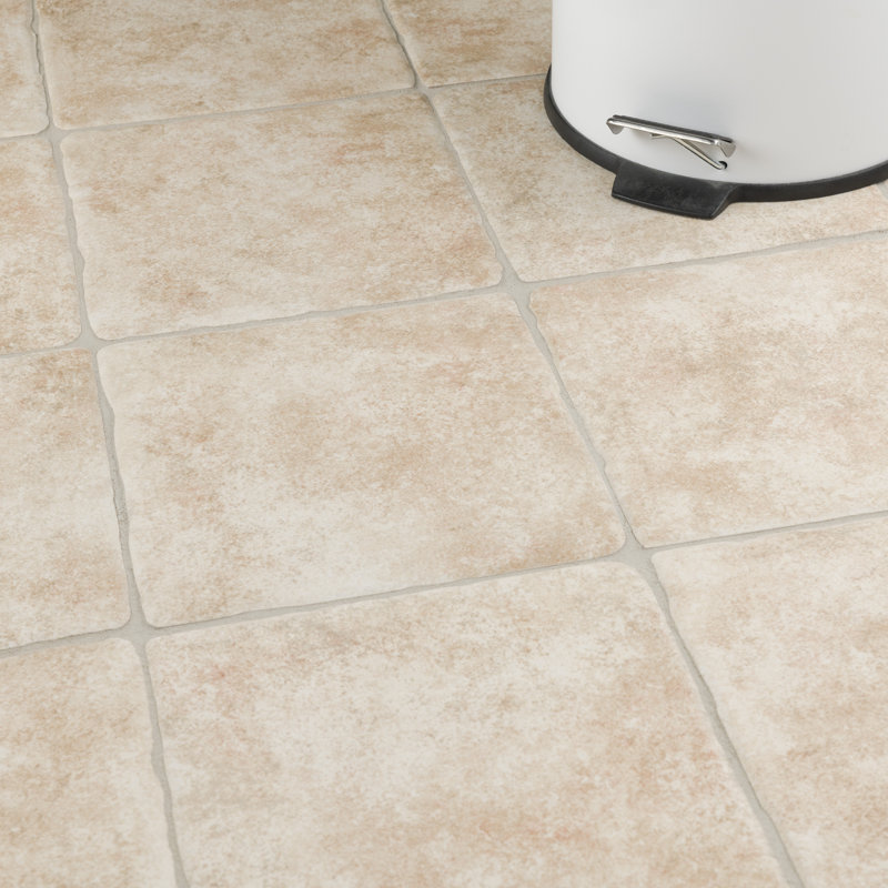 Costa 8" x 8" Ceramic Wall & Floor Tile, Beige