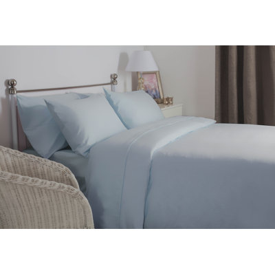 Cotton Solid Colour Duvet Cover Set with Pillowcases Included