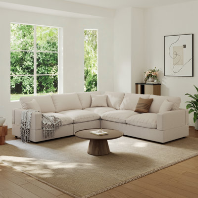 Upholstered Sofa, Cloud Couch Modular Sectional Sofa Couch for Living Room Bedroom