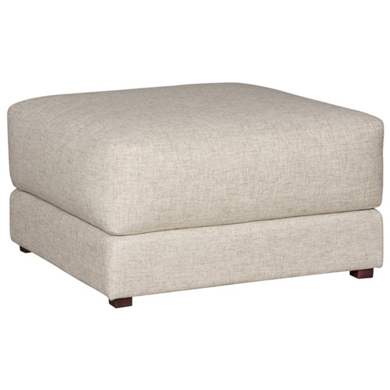 Dove Square Ottoman, Jack Linen 100% Polyester