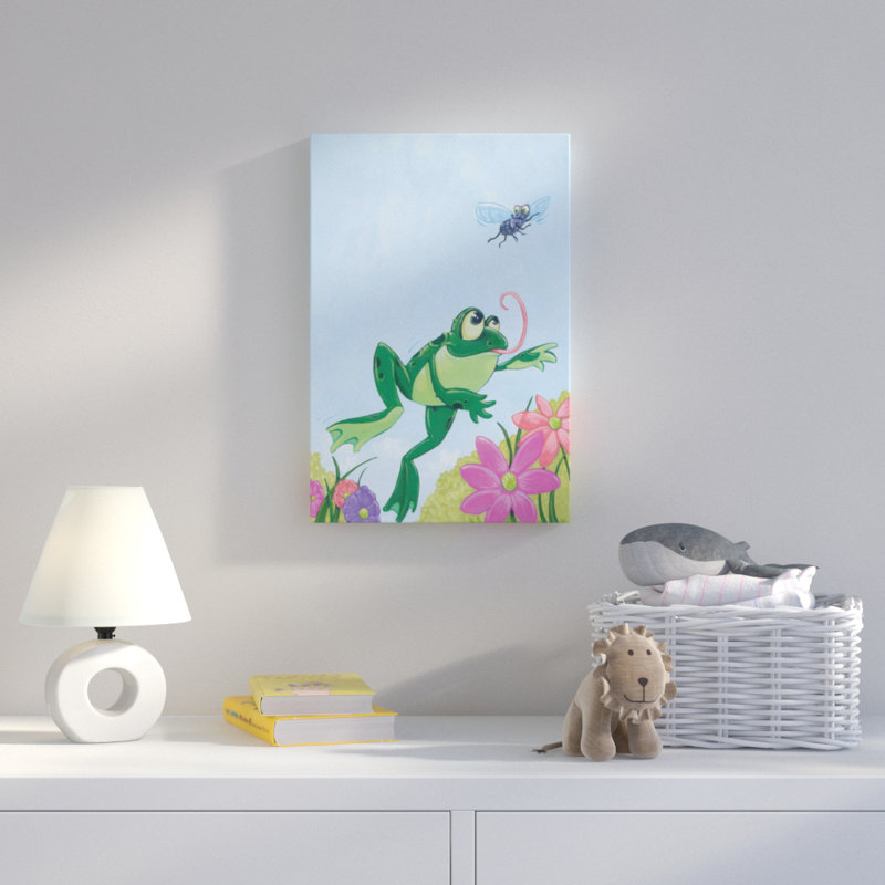 Frog - Wrapped Canvas Print, 46cm H x 30cm W