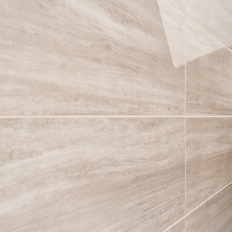 Carreau poli grand format Atlanta, Taupe