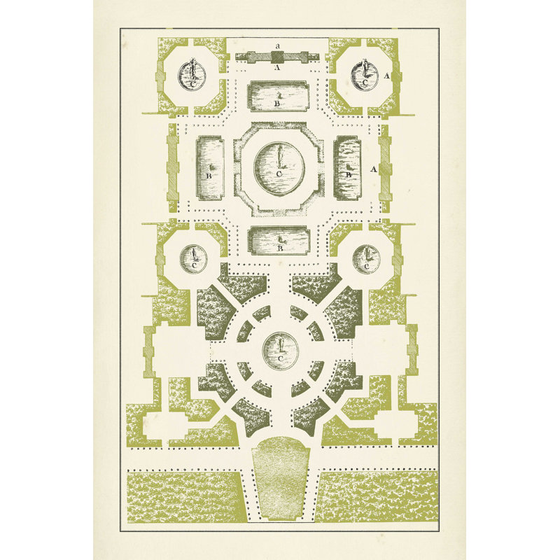 Green Garden Maze III, H 18 po x l 12 po