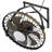 20" Outdoor Waterproof Fandelier Ceiling Fan with Dimmable LED Light and Remote-1691773888