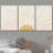 Bright Light Yellow Burst Artwork, Neutral Abstract Minimalist Boho Wall Pictures, Framed Canvas Giclée Print 3 Pieces Wall Art" -72966204-72966203-119390337