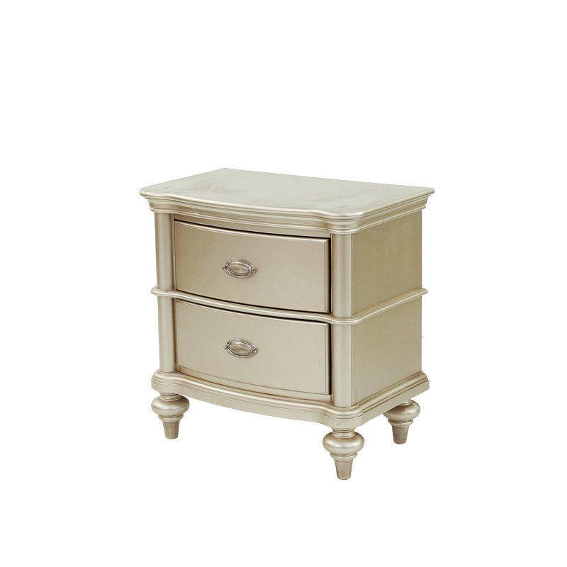 Table de chevet 2 tiroirs Karif, table de chevet