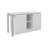 White 2-Shelf Desk With Space-Saving Design