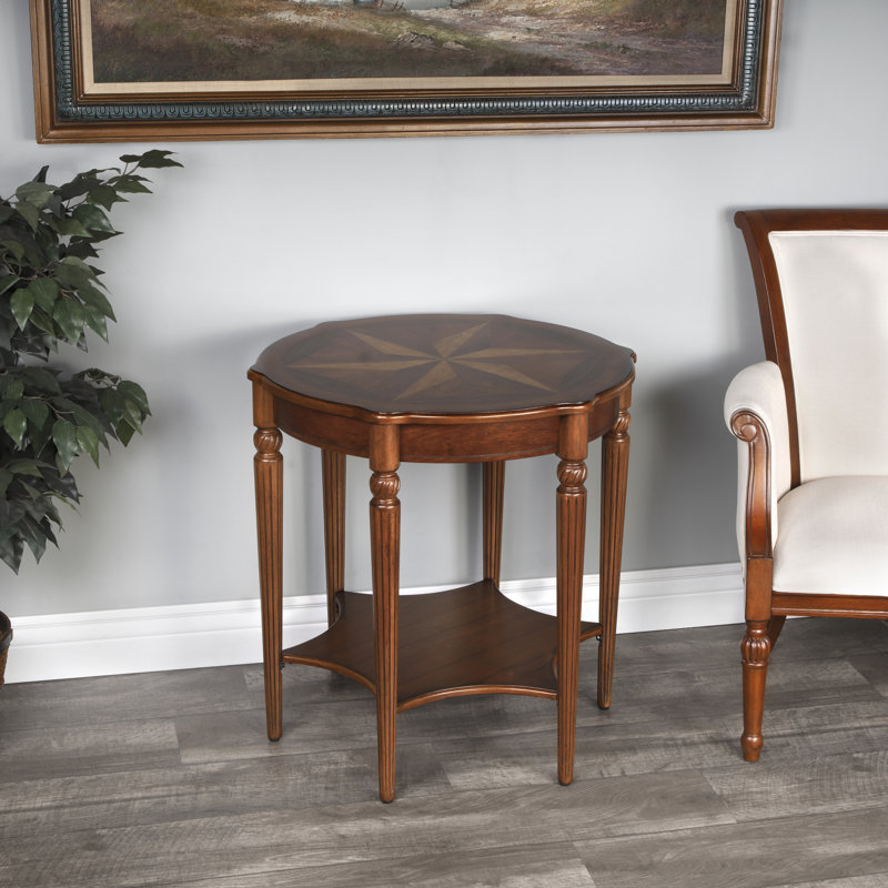 Bainbridge Round Side Table, Brown