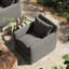 Dade Swivel Slipcovered Armchair-1173450211