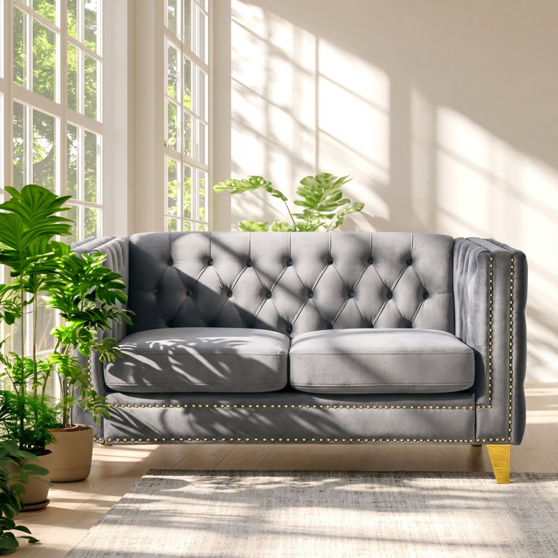 Canapé Chesterfield OBQ078, Grey