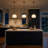 Poe 1-Light Dimmable Steel Pendant Light with Glass Shade