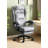 Faux leather office chair with reclining function