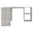 Corliss Corner Desk Computer Desk Study L-shaped Desk Table Engineered Wood-775932015
