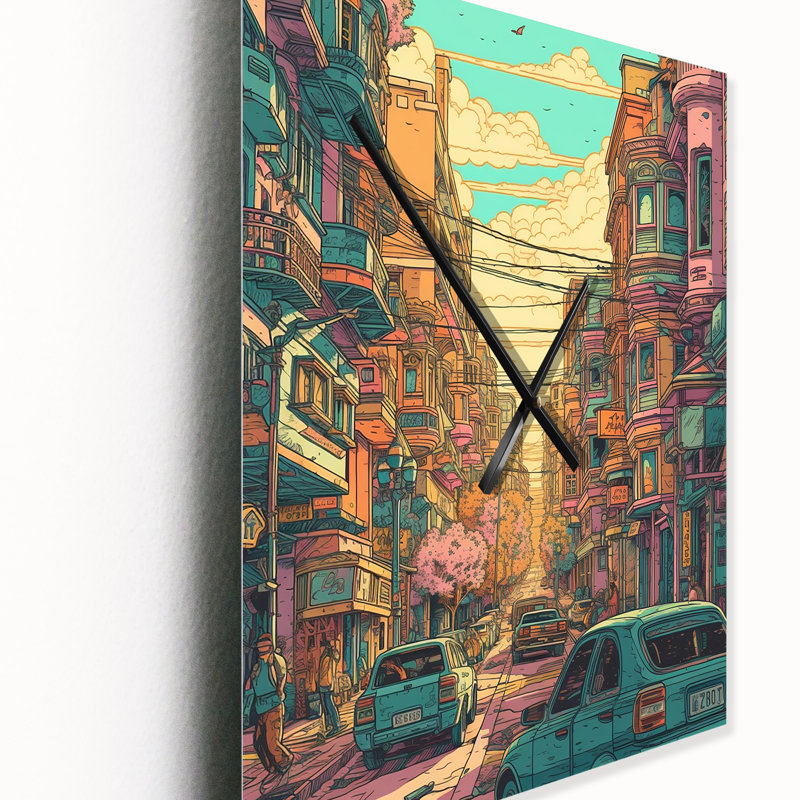 Jamilyn - Horloge murale Art déco, H 40 po x l 30 po x P 1 po