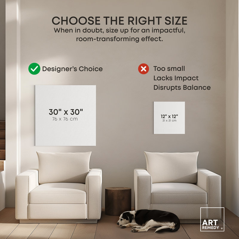 Large Off-White Magnolia Canvas Print with White Frame