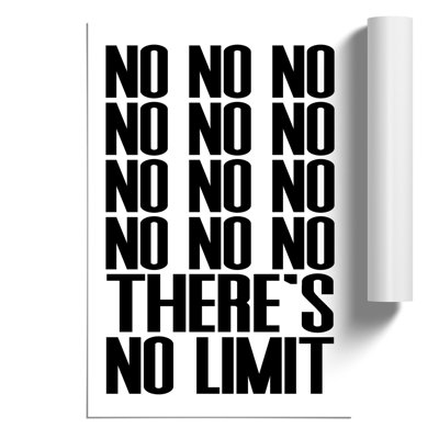 No Limit - Frameless Print