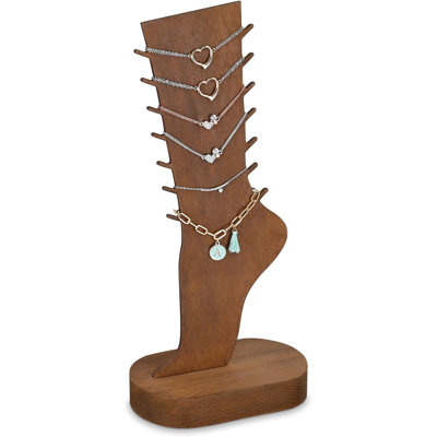 2 Pcs Set Two-Way Tabletop or Wall-Mountable Anklets Display