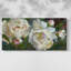 Duo de pivoines jardin - Toile tendue avec châssis - Prêt à être accroché-1317970594