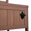 Chariot de cuisine en bois massif avec évier et plateau de table en acier inoxydable 41,7 po-2059546697