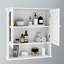 Armoire murale moderne avec portes et tablettes à miroir Doule