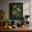 Golden Study Botanical - Framed Print-4109066-4109065