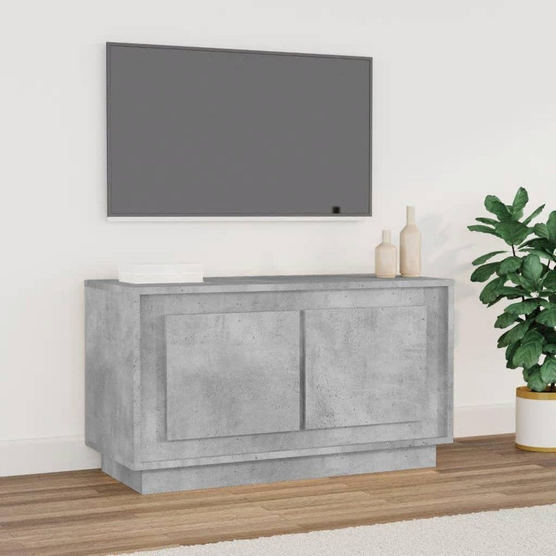 Hakon Unfinished TV Stand, Concrete Grey