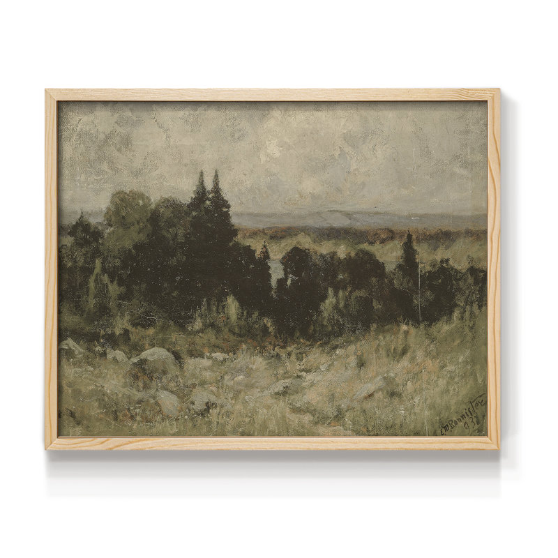 Paysages rétro-DCC XXVII-impression encadrée - réaménageable, Naturel, H 11 po x l 14 po
