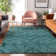 Premium Machine Washable Prisco Teal Rug