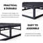 Cal King Size Box Spring, 4 Inch Low Profile Queen Size Bed Base, 3800 Lbs Heavy Duty Metal Mattress Foundation With Fabric Cover, Easy Assembly-745191973