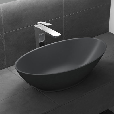 Durovin Bathrooms 345mm L x 625mm W Natural Engineered Stone Rectangular Sink