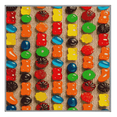 Washable Fruit jellies Desserts Area Rug