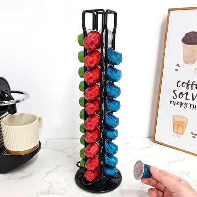 Coffee Pod Holder Coffee Pod Storage Organizer Rotating Nespresso Capsule Holder Compatible With Nespresso Originalline Holds 40 Capsules Pod Holder Coffee Pod Holder Coffee Pod Storage Organizer Rotating Nespresso Capsule Holder Compatible With Nespresso Originalline Holds 40 Capsules Pod Holder
