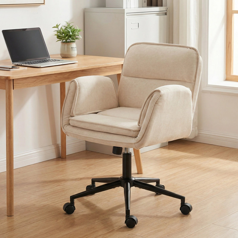 Chaise de bureau ergonomique avec accoudoirs réglables et fonction d'inclinaison
