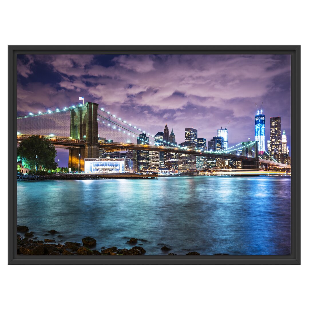 Gerahmtes Wandbild Skyline New York