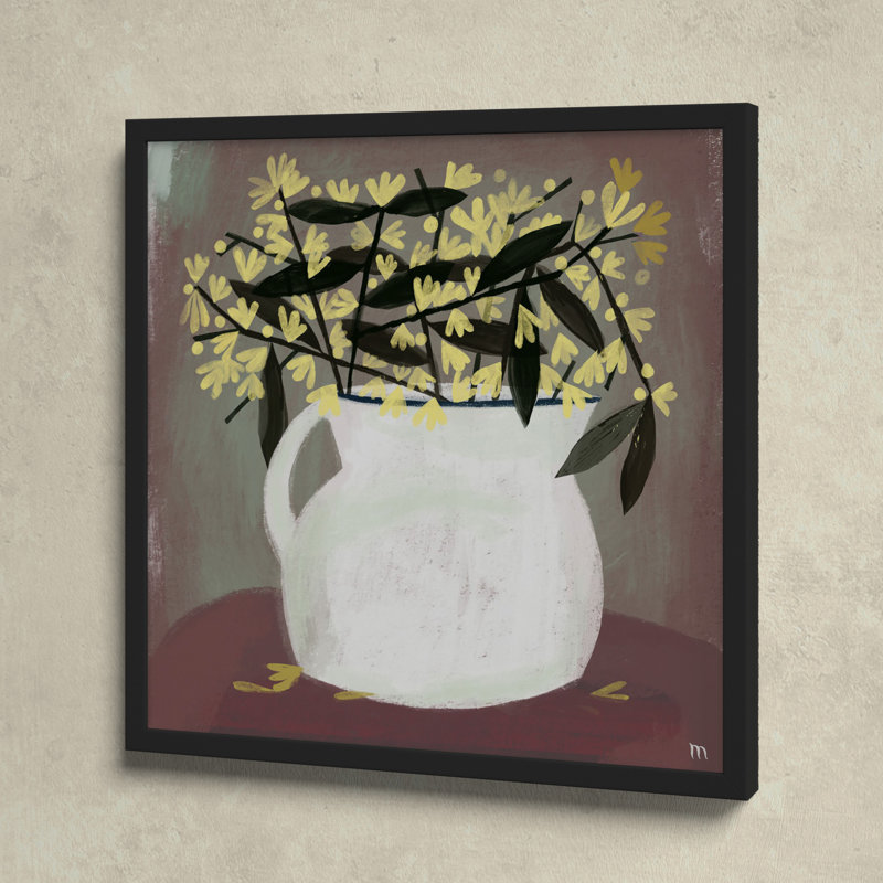Calycanthus by StudioM, Black, 16" H x 16" W x 1.25" D