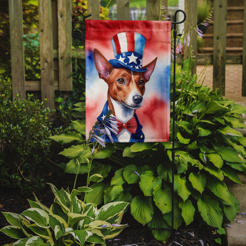Drapeau patriotique du jardin américain, Basenji