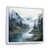 White Floater Framed